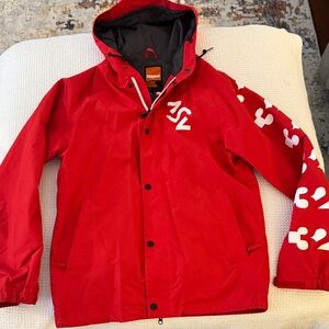 Men's ThirtyTwo Red Snowboard Jacket with Logo